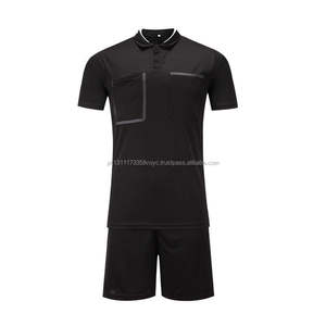 Men's Adult Youth Soccer Football Short Sleeve Shirts <b>Referee</b> Jersey Uniforms Custom Private Label Uniform Set 2022 - Product Image 3