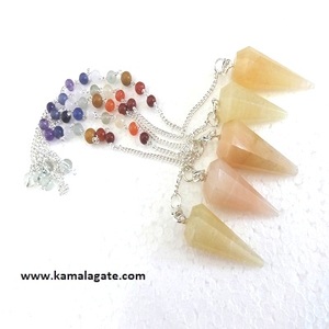 Wholesale Natural Opal Gemstone <b>Chakra</b> Healing Handmade Divination Pendulum 30-40mm Reiki Healing Semi-Precious Stone Crafts - Product Image 3