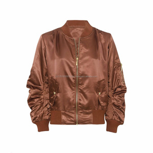 Chaqueta Bomber de Satén para Hombre, Personalizada al por Mayor, de Alta Calidad, Acolchada, Negra, Impermeable, con Cremallera, Opciones de Tallas Grandes para Invierno - Product Image 5