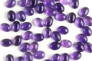 Amazing Gemstone Natural Purple Amethyst Smooth Oval Shape Flat back Bulk Cabochons Making Handmade Jewelry - Product Image 2