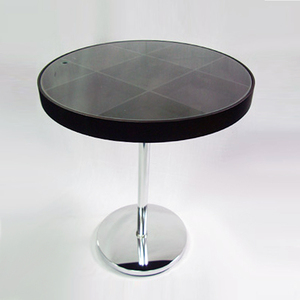 Mesa alta de tubo de Metal, forma cuadrada, último diseño - Product Image 5