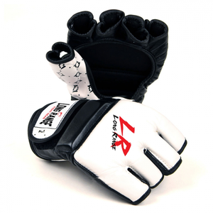 Gants de boxe demi-doigt de Combat adulte professionnel Logo personnalisé gants d'entraînement MMA compétences de poinçonnage en cuir de haute qualité - Product Image 3