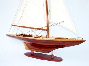 Modèle de bateau en bois naturel, bricolage, équilibre rc, fabrication artisanale - Product Image 2