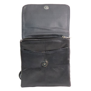 กระเป๋าสะพายหนังแท้สำหรับทุกเพศมีซิปกระเป๋าสไตล์ธุรกิจลำลอง - Product Image 3