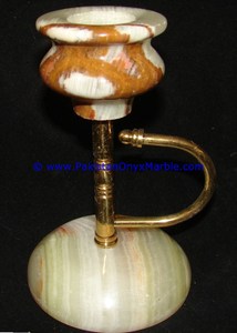 Candelabros Decorativos de Ónix y Latón para el Hogar, con Una, Dos o Tres Boquillas - Product Image 4