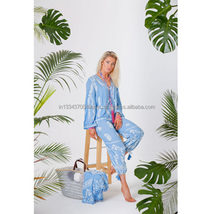 เสื้อเบลาส์ฮิปปี้โบฮีเมียนปักลายดอกไม้สไตล์วินเทจยุค70S เสื้อผ้าแฟชั่นใหม่ขายดี - Product Image 1