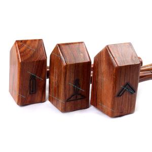 Marteau de juge en bois foncé avec rondelle de frappe et gravure personnalisée - Product Image 5