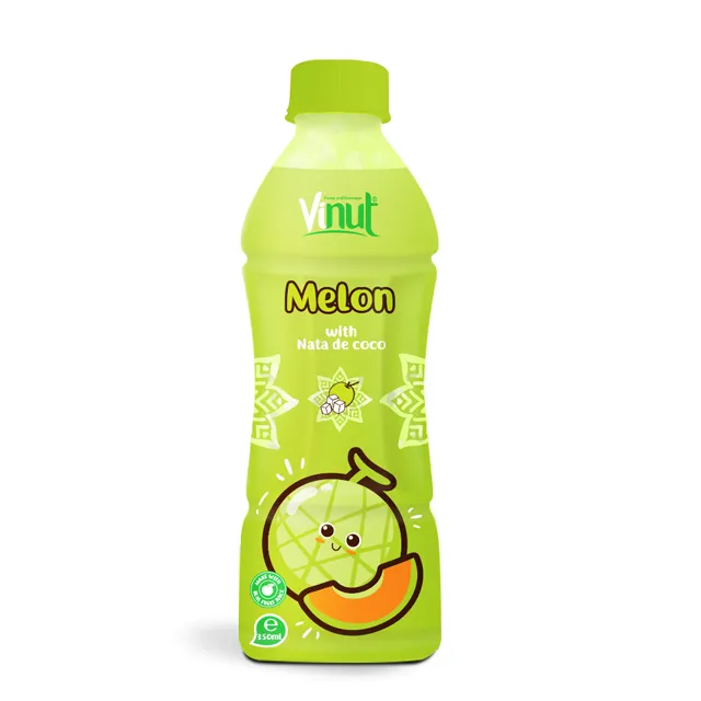 Natuurlijke Gezonde 350Ml Gebotteld Meloen Sap Met Nata De Coco 18 Maanden Houdbaarheid