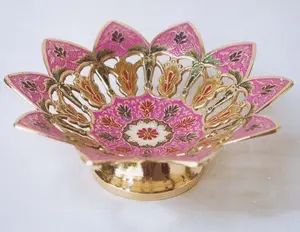 Alta qualidade Small Round Brass Bowl fruteira e prato frutas secas tigela casamento decoração fabricante por atacado fornecedor