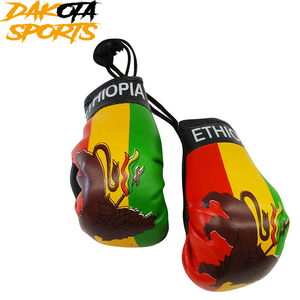 Porte-clés de gants de boxe en cuir et cuir PU sur mesure Porte-clés sport confortable avec logo personnalisé - Product Image 3
