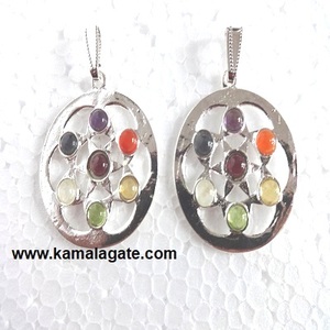 Reiki Chakra <b>Crystal</b> Pendant Natural Gemstone <b>Tree</b> of Life Metal Design Fashionable Charms & Pendants - Product Image 5