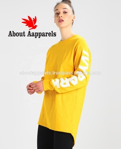 Nouvelle arrivée T-shirt respirant en coton élégant à manches courtes et uni pour femmes à la palangre - Product Image 3