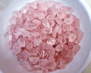 วัตถุดิบหลวมธรรมชาติ, กุหลาบควอตซ์หยาบ, พลอยแท้ไม่ผ่านการบำบัด, เครื่องประดับหินสีชมพูทำดิบ, กุหลาบควอตซ์ - Product Image 3