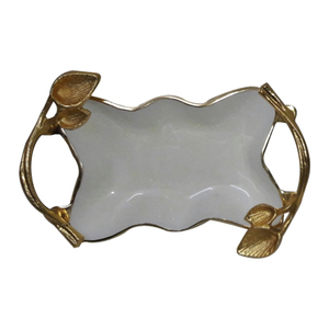 Bandeja de servicio de Metal rectangular de aluminio, nuevo diseño dorado, para el hogar, Hotel y restaurante - Product Image 1