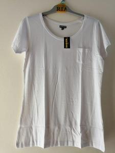 Camisetas de Manga Corta para Mujer, de Alta Calidad, con Etiquetas de Marca, Casuales, de Viscosa Ecológica, Teñidas, con Bolsillos en el Pecho y Cuello Redondo - Product Image 2