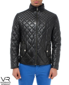 Chaqueta de piel de oveja acolchada para hombre, cuero genuino, transpirable, servicio OEM, acabado, Verano Valeriano Romano - Product Image 3