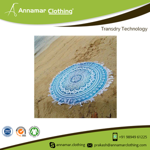 Wholesale <b>Cheap</b> Bulk Custom Round Cotton Beach <b>Towels</b> - Product Image 5