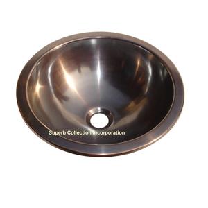 อ่างล้างหน้าทองแดงดีไซน์ใหม่อ่างโรงแรมบ้านไร่อ่างโบราณอุปกรณ์ห้องน้ำ - Product Image 4