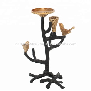 Candelabros de doble tono de diseñador de aluminio fundido de gran venta 2024 y decoración navideña para el hogar, portavelas dorado para la venta - Product Image 2