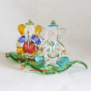 Hoja de tema de vidrio al por mayor Ganesh regalos - Product Image 5