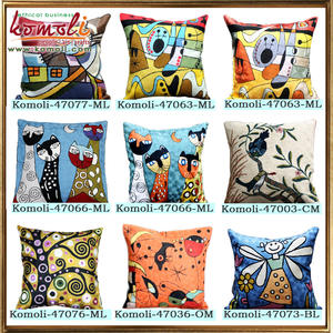 Housse de coussin verte Jungle life Picasso, couverture de coussin, brodée à la main, nouveau design - Product Image 6