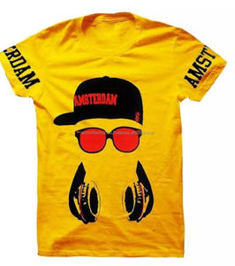 Un poco de piedra lavada con patrón impreso camiseta Logo OEM para Hip Hop T camisas ropa camiseta de Bangladesh - Product Image 2