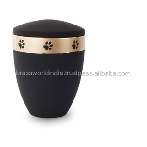 Brassworld India American Style Metal Pet Cremation <b>Urn</b> Premium Funeral Supplies - Product Image 1