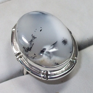 Bague en pierre précieuse d'agate, en argent, 925, vente en gros, bijoux - Product Image 2