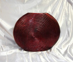 Premium Vantage Fancy Modern Hot Luxury Aluminio Esmalte Florero Espiral en relieve Fancy Metal Hogar y boda Florero de piso - Product Image 2