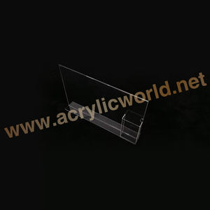 Gran Oferta personalizada, soporte de acrílico transparente de 8,5x11, soporte de exhibición de folletos para estante de folletos de acrílico de escritorio - Product Image 3