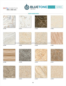 Carrelage de sol extérieur antidérapant 400x400, carreaux émaillés, carreaux en porcelaine, carreaux d'intérieur, forme carrée, surface polie, qualité AAA naturelle - Product Image 1