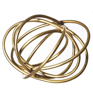 Boule décorative en fer, SCULPTURE de boule, décoration artisanale pour la maison - Product Image 6