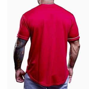 T-shirts à manches courtes pour hommes, vêtements de baseball et de softball en polyester pour adultes, vêtements de baseball et de softball - Product Image 6