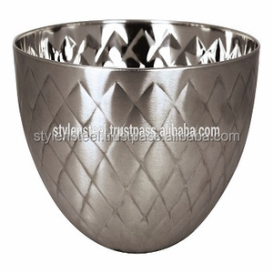 Pièce maîtresse de Table à manger bol à fruits décoratif à prix de gros bols à salade uniques en acier inoxydable - Product Image 1