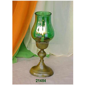 Lámpara de latón y vidrio - Product Image 1