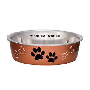 Cuenco de Metal de alta calidad para perros, forma redonda, hecho a mano, venta al por mayor, cuenco para mascotas, cuenco para perros de acero inoxidable pulido brillante - Product Image 5