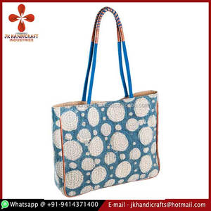 Sac fourre-tout vintage Kantha - Product Image 1