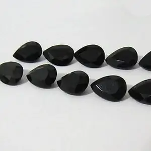 Natural Black Spinel Stone Faceted Pear Cut Loose Gemstone at Wholesale Suppliers From Manufacturer Buy Now Online Dealer Price