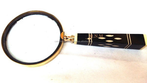 Calvin Handicraft Finition antique Loupe à main en laiton Vintage Style nautique Nouveauté Cadeau Loupe Cadeau - Product Image 2