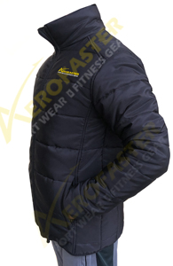 Men's Quilted Puffer Jacket 100% Polyester Wool-<b>Lined</b> Breathable Eco-Friendly - Product Image 2
