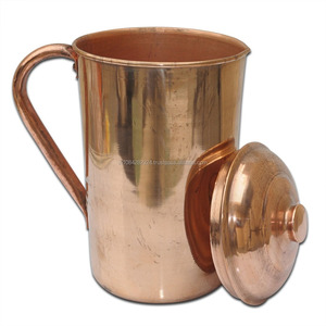 Vasos de plástico de 60 oz con acabado de cobre, jarra y tapa para beber directamente para hervir agua, beneficios para la salud aplicables - Product Image 2