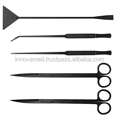 Aquatic Plants Aquascaping Tools Set with Stainless Steel Scissor Aquarium Accessories