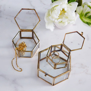 Customizable Decorative <b>Jewelry</b> <b>Storage</b> Glass Box with Multiple Compartment With Customized Color and Sizes - Product Image 6