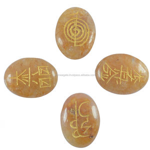 Ensemble de Reiki USAI Aventurine jaune | Cristaux de Reiki en gros Inde - Product Image 1