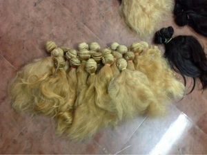 Yannai — cheveux blonds, trame faite à la MACHINE, en vrac, sortie d'usine, 2018 - Product Image 6