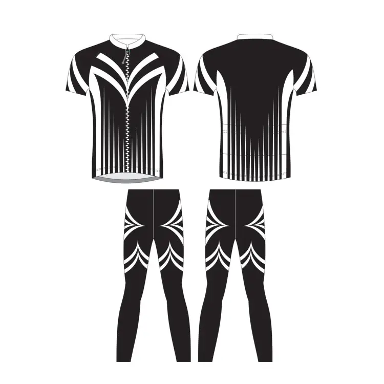 Custom oem cycling clothing digital sublimation compression bicycle men women sport cycling jersey pant