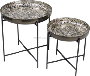 Enamel Top <b>Nesting</b> Side <b>Table</b> - Product Image 4