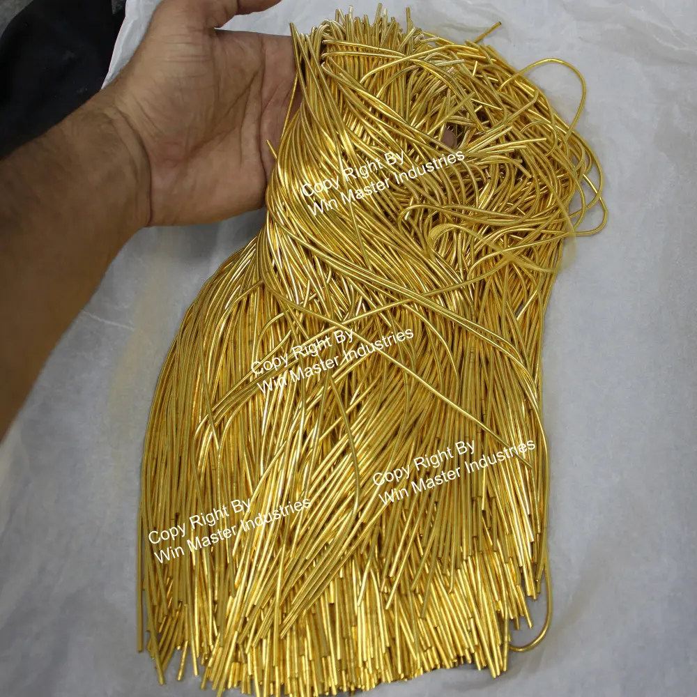 Gold check purl Bullion Wire Bullion French Wire Rough Gold Purl Bullion