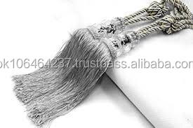 Service de conception OEM, fils personnalisables, qualité supérieure, glands torsadés en or et argent antique, garnitures, cordons - Product Image 3