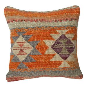 Housse de coussin en kilim tissé à la main 100% laine - Product Image 1